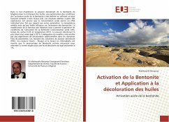 Cover Activation de la Bentonite et Application à la décoloration des huiles