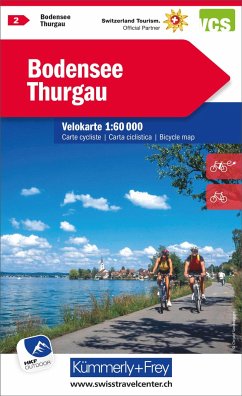 Kümmerly+Frey Velokarte 2 Bodensee, Thurgau 1:60.000