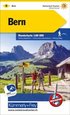 Cover Kümmerly+Frey Wanderkarte 9 Bern 1:60.000