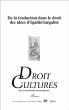 De la traduction dans le droit des... - Bild 1