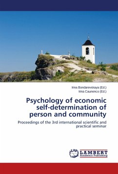 Psychology of economic self-determination of person and community