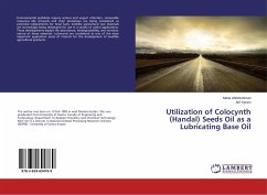 Utilization of Colocynth (Handal) Seeds Oil as a Lubricating Base Oil