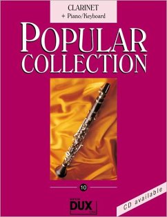 Cover Popular Collection, Clarinet + Piano/Keyboard. Vol.10