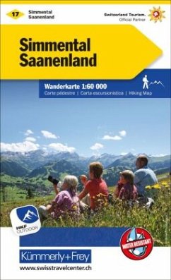 Cover Kümmerly+Frey Wanderkarte 17 Simmental, Saanenland 1:60.000