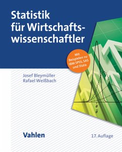 Statistik für Wirtschaftswissenschaftler (eBook, PDF) - Bleymüller, Josef; Weißbach, Rafael; Gehlert, Günther; Gülicher, Herbert