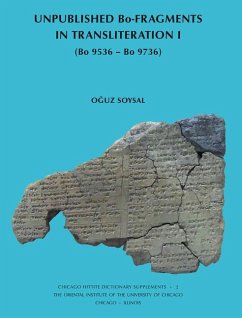 Cover Unpublished Bo-Fragments in Transliteration I