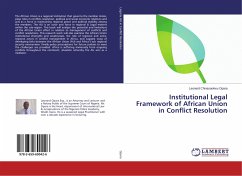 Institutional Legal Framework of African Union in Conflict Resolution