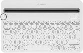 Logitech K480 Wireless Bluetooth Multi-Device Keyboard weiss