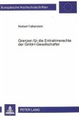 Grenzen für die Entnahmerechte der GmbH-Gesellschafter