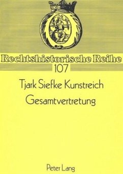 Gesamtvertretung von Tjark Siefke Kunstreich Fachbuch bücher.de