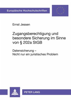 Cover Zugangsberechtigung und besondere Sicherung im Sinne von 202a StGB