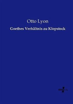 Cover Goethes Verhältnis zu Klopstock