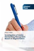 Investigation of Arabic Handwriting Recognition Based on Segmentation