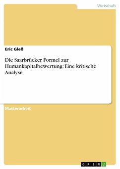 Die Saarbrücker Formel zur Humankapitalbewertung: Eine kritische Analyse (eBook, ePUB)