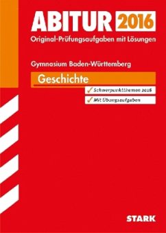 Cover Abitur 2016 - Geschichte, Gymnasium Baden-Württemberg