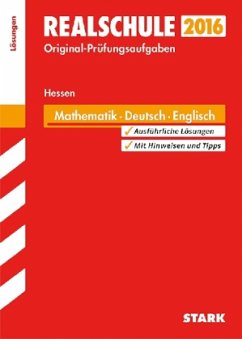 Cover Realschule 2016 - Mathematik - Deutsch - Englisch, Hessen (Lösungsheft)