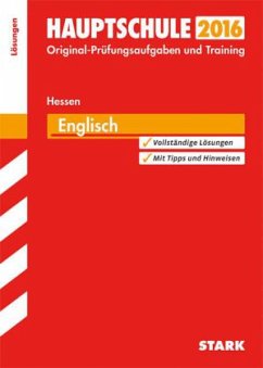 Cover Hauptschule 2016 - Englisch Lösungsheft, Hessen