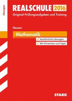 Cover Realschule 2016 - Mathematik, Hessen, Lösungen