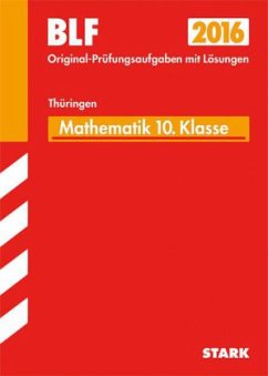 Cover Besondere Leistungsfeststellung 2016 - Mathematik 10. Klasse, Gymnasium Thüringen