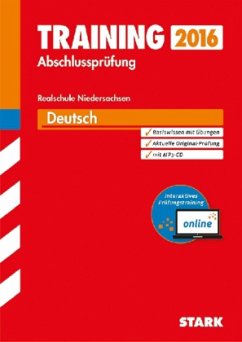 Cover Training Abschlussprüfung 2016 - Deutsch, Realschule Niedersachsen, m. MP3-CD