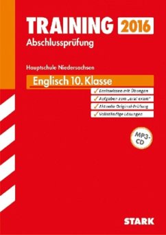 Cover Training Abschlussprüfung 2016 - Englisch 10. Klasse, Hauptschule Niedersachsen, m. MP3-CD