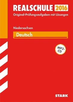 Cover Realschule 2016 - Deutsch, Niedersachsen, m. MP3-CD
