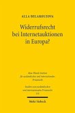 Widerrufsrecht bei Internetauktionen in Europa?