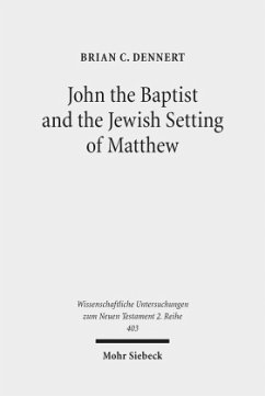 Cover John the Baptist and the Jewish Setting of Matthew