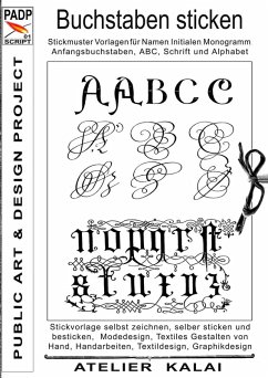 PADP-Script 001: Buchstaben sticken (eBook, ePUB)