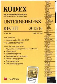 Cover Kodex Unternehmensrecht 2015/16 (f. Österreich)