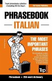 English-Italian phrasebook and 250-word mini dictionary