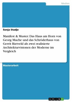 Manifest & Muster. Das Haus am Horn von Georg Muche und das Schröderhaus von Gerrit Rietveld als zwei realisierte Architekturvisionen der Moderne im Vergleich - Stadje, Sonja