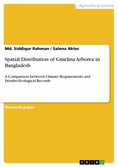 Spatial Distribution of Gmelina Arborea in Bangladesh