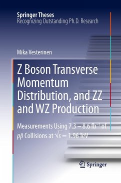 Z Boson Transverse Momentum Distribution, and ZZ and WZ Production - Vesterinen, Mika