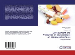 Development and Validation of drug residues on equipment surfaces