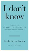 I don't know (eBook, ePUB)