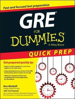 Cover GRE For Dummies Quick Prep (eBook, PDF)