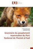 Inventaire du peuplement mammalien du Parc National de Theniet el had