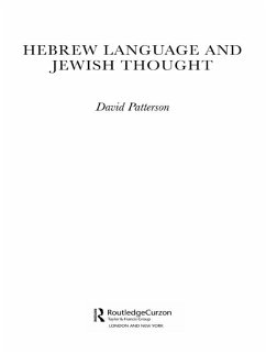 Hebrew Language and Jewish Thought (eBook, PDF) - Patterson, David