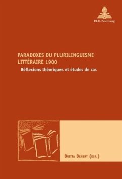 Cover Paradoxes du plurilinguisme littéraire 1900