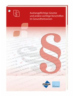 Cover Aushangpflichtige Gesetze und andere wichtige Vorschriften im Gesundheitswesen
