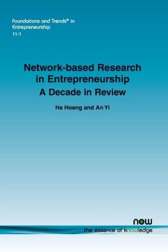 Network-based Research in Entrepreneurship