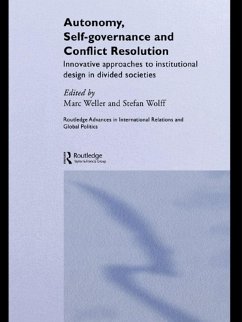 Autonomy, Self Governance and Conflict Resolution (eBook, PDF)