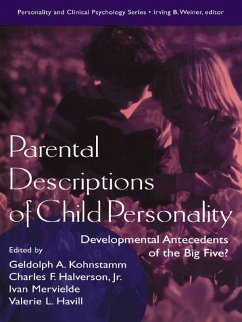 Parental Descriptions of Child Personality (eBook, PDF) Cover Parental Descriptions of Child Personality (eBook, PDF)