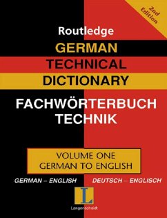 Cover German Technical Dictionary (Volume 1) (eBook, PDF)