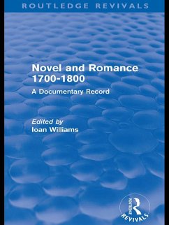 Novel and Romance 1700-1800 (Routledge Revivals) (eBook, ePUB) - Williams, Ioan