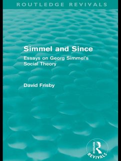 Simmel and Since (Routledge Revivals) (eBook, ePUB) - Frisby, David