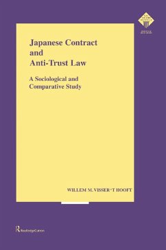 Japanese Contract and Anti-Trust Law (eBook, PDF) - Visser T'Hooft, Willem
