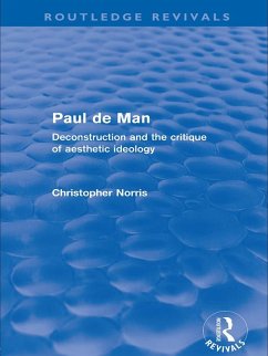 Cover Paul de Man (Routledge Revivals) (eBook, ePUB)