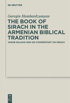 The Book of Sirach in the Armenian Biblical Tradition - Hambardzumyan, Garegin